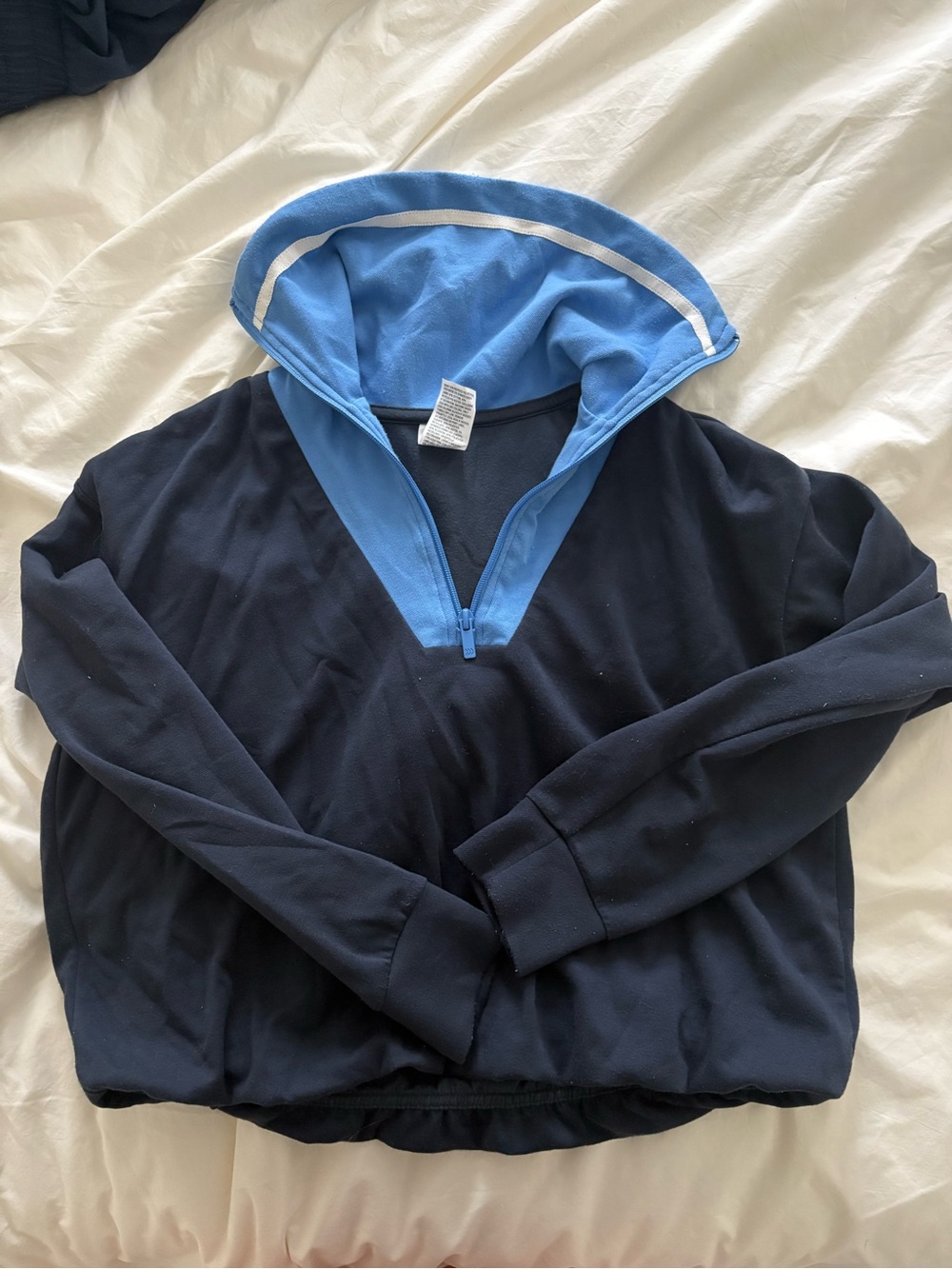 All In Motion Bubble Hem Cropped Sweatshirt